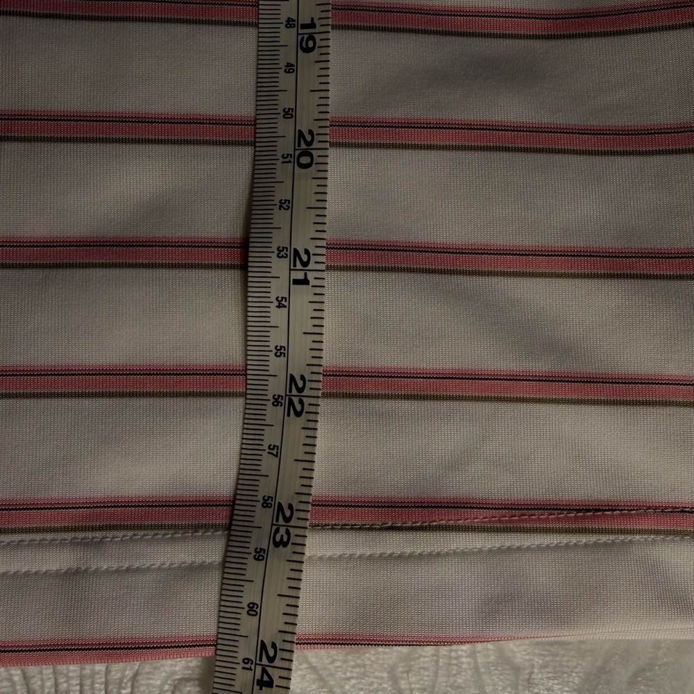 Adidas Women’s ClimaCool Golf Polo Shirt Size M White Pink Striped New with Tags - Picture 10 of 10